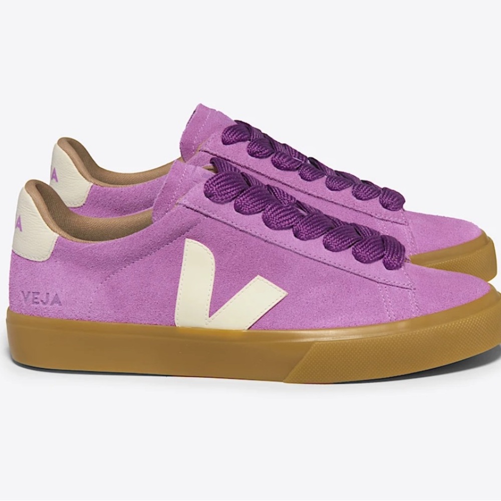 Veja Fuchsia and Plum Sneakers